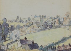 Wotton-under-Edge di LUCIEN PISSARRO - Acquerello, disegno, arte, paesaggio