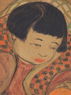 La Japonesa de Orovida Pissarro - Acuarela sobre papel, Retrato