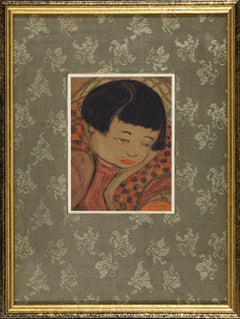 The Japanese Girl by Orovida Pissarro - Watercolour on paper, Portrait
