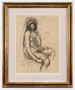 Jeune Orientale Assise by Georges Manzana Pissarro - Work on paper