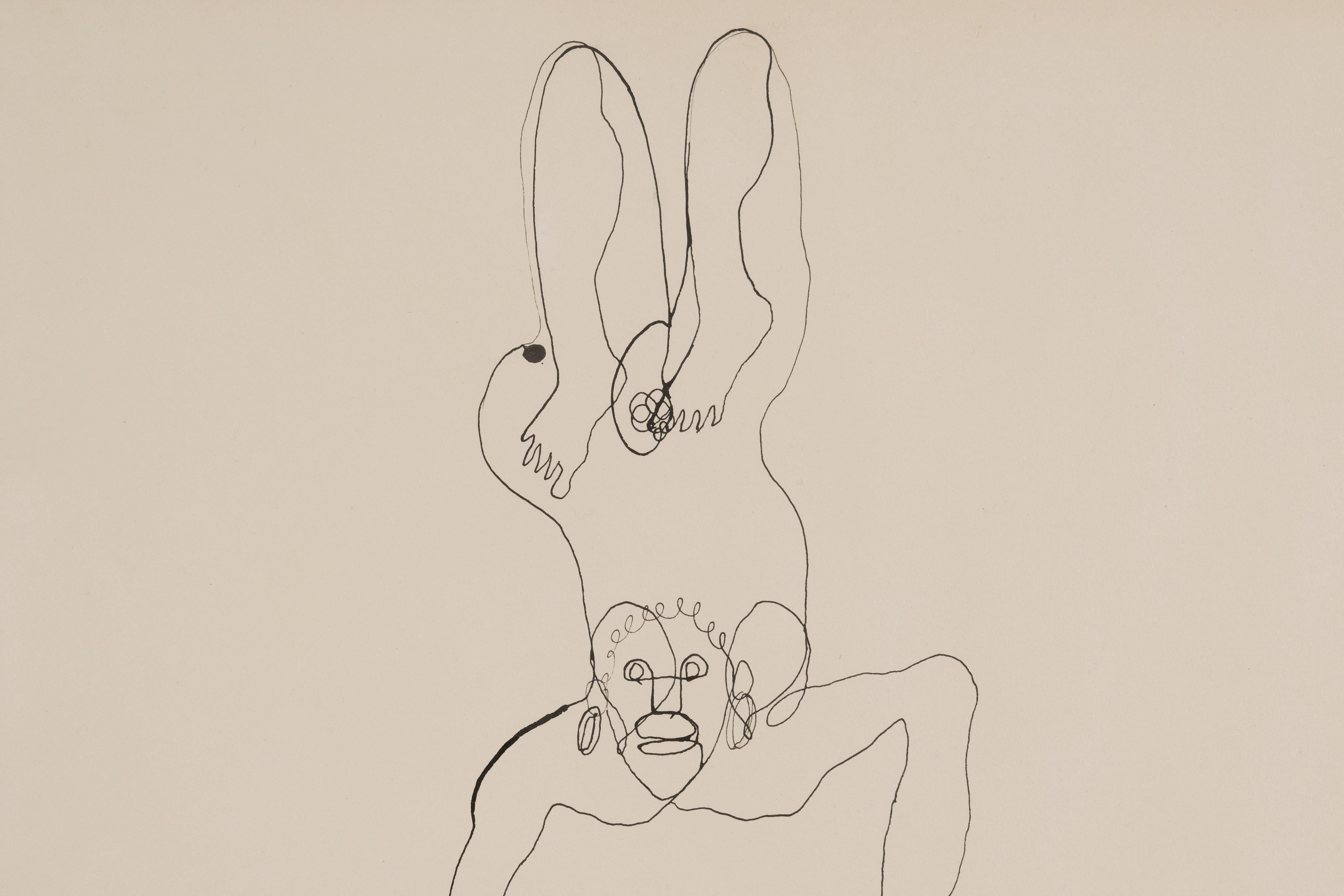 The acrobats by Alexander Calder - Work on paper, Drawing, Ink on paper For Sale 2