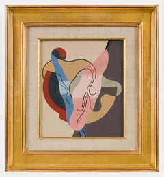 Composition abstraite by Georges Valmier - Abstract, Gouache on Paper