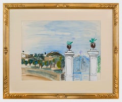 Le Portail de Provence by Raoul Dufy - Landscape, Work on Paper, Gouache, Art