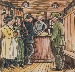 At the Prince of Wales’s by Ludovic-Rodo Pissarro - Watercolour, ink on paper