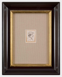 Portrait of a man wearing a bowler hat by Camille Pissarro - Drawing, Charcoal