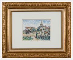 L'Ancien Abreuvoir et l'Église de Mareil-Marly by H. Claude Pissarro - art