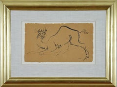 Modern Figurative Drawings and Watercolors