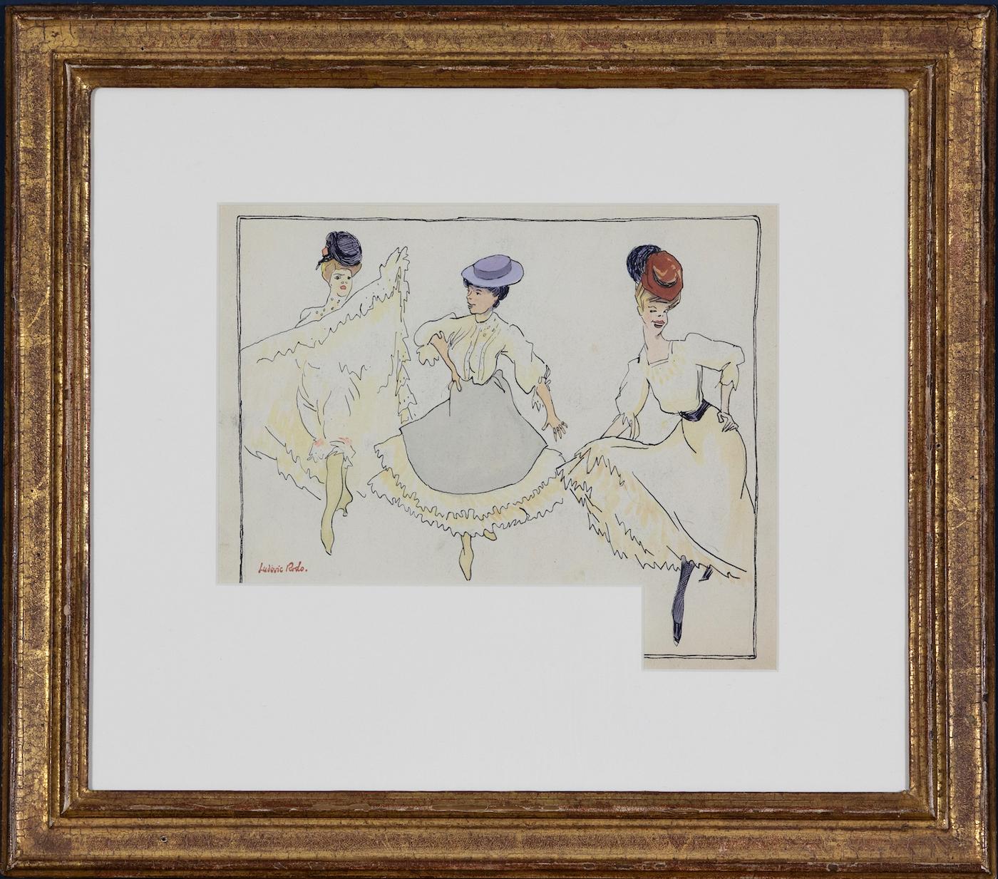 Les Danseuses by Ludovic-Rodo Pissarro - Watercolour For Sale 1