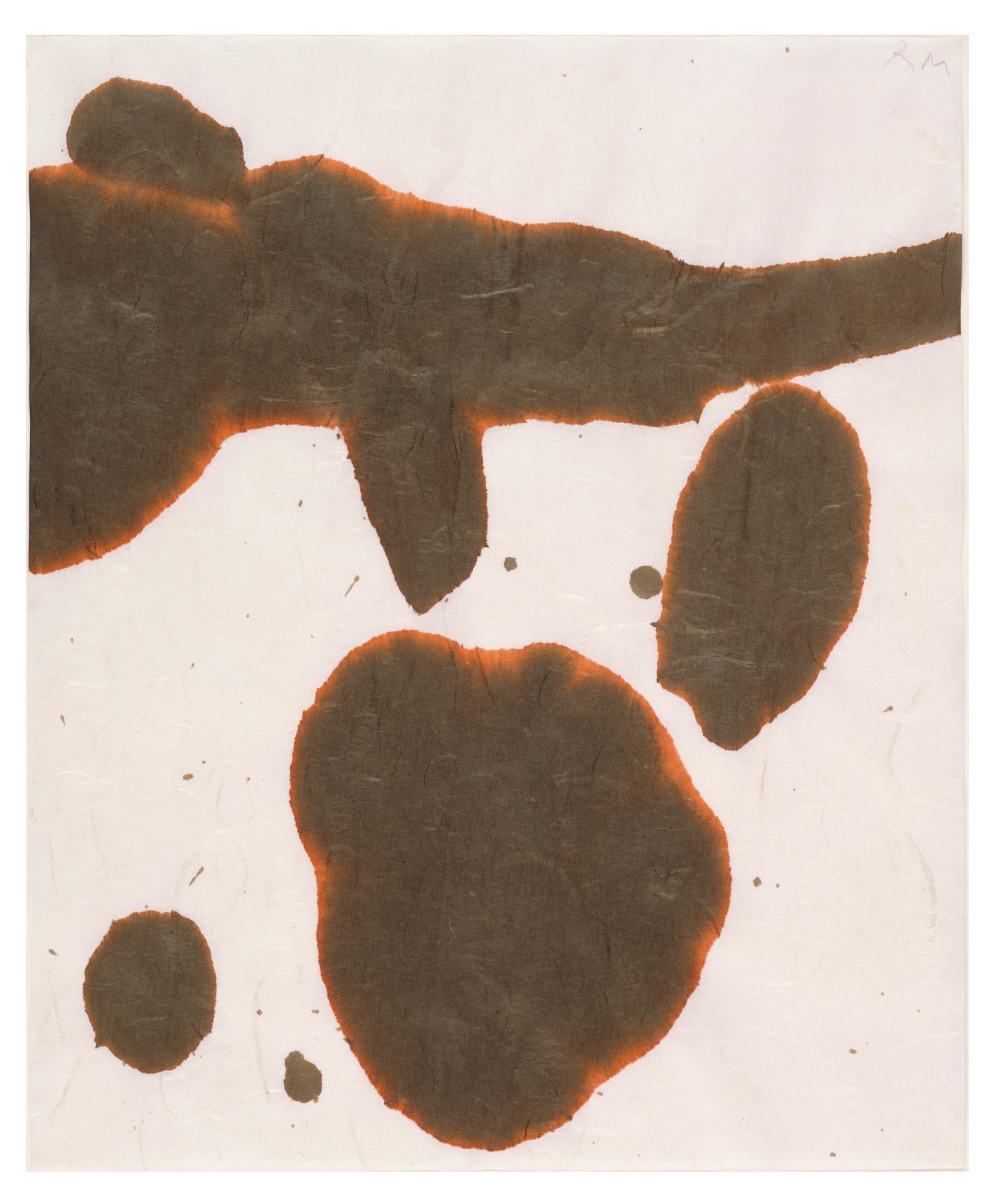 Abstract Drawing Robert Motherwell - Suite lyrique marron n° 4)