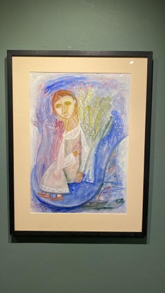 Peinzende vrouw