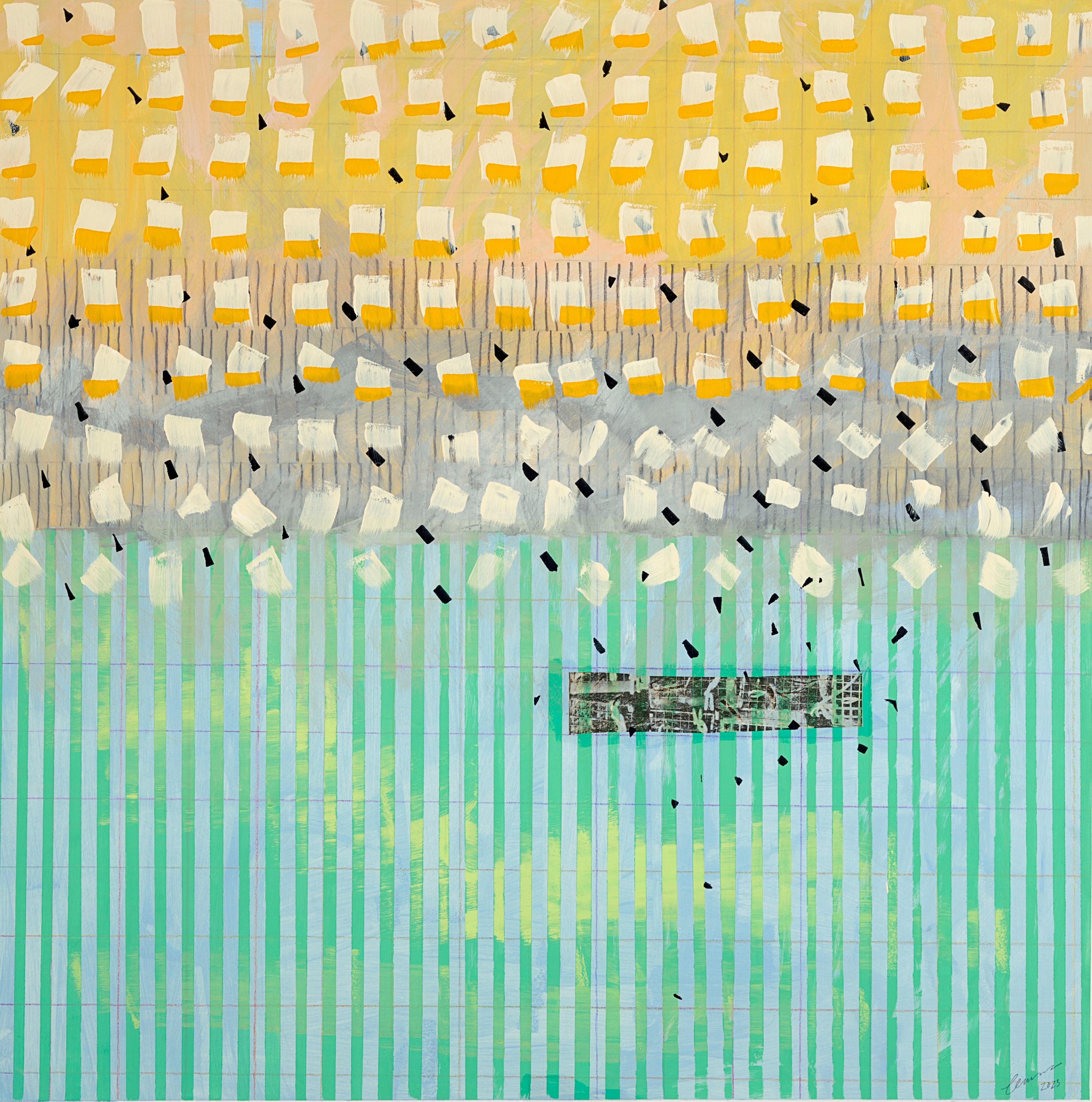 Abstract Drawing Zemma Mastin White - Île Barrière