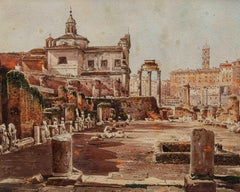 Di Stefano Donadoni (Somasca, BG, 1844 - Rome, 1911), Vue du Capitole