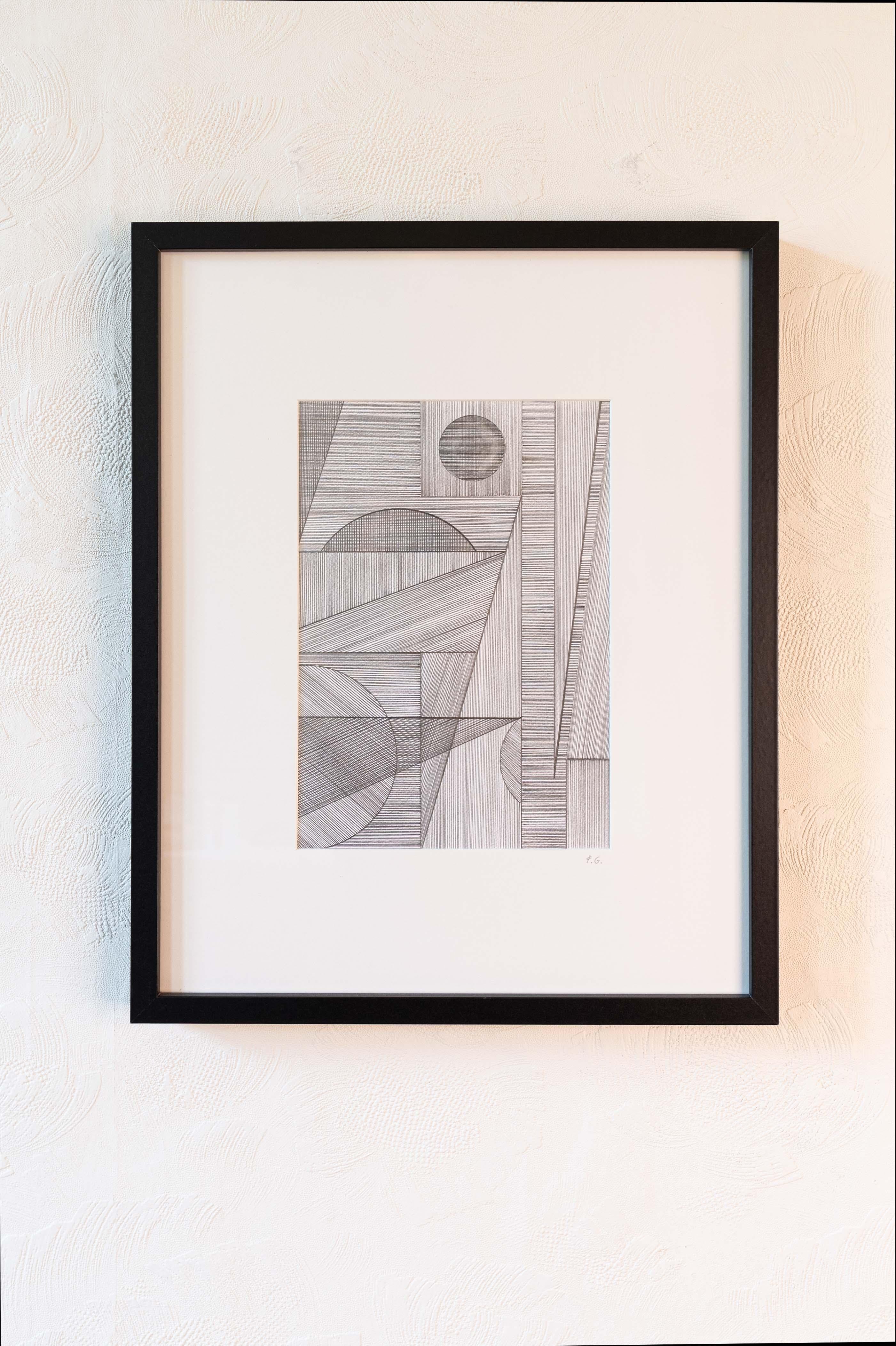 Nummer 31 – Bleistiftzeichnung geometrischer Formen und Linien
