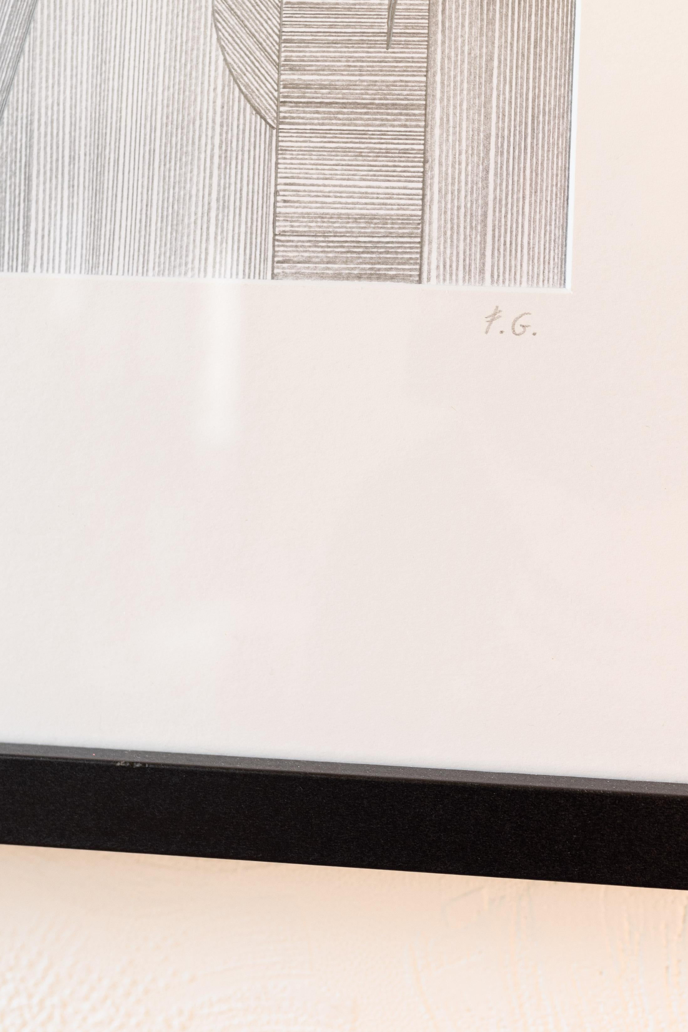 Number 31 - Pencil drawing of geometric forms and lines For Sale 1