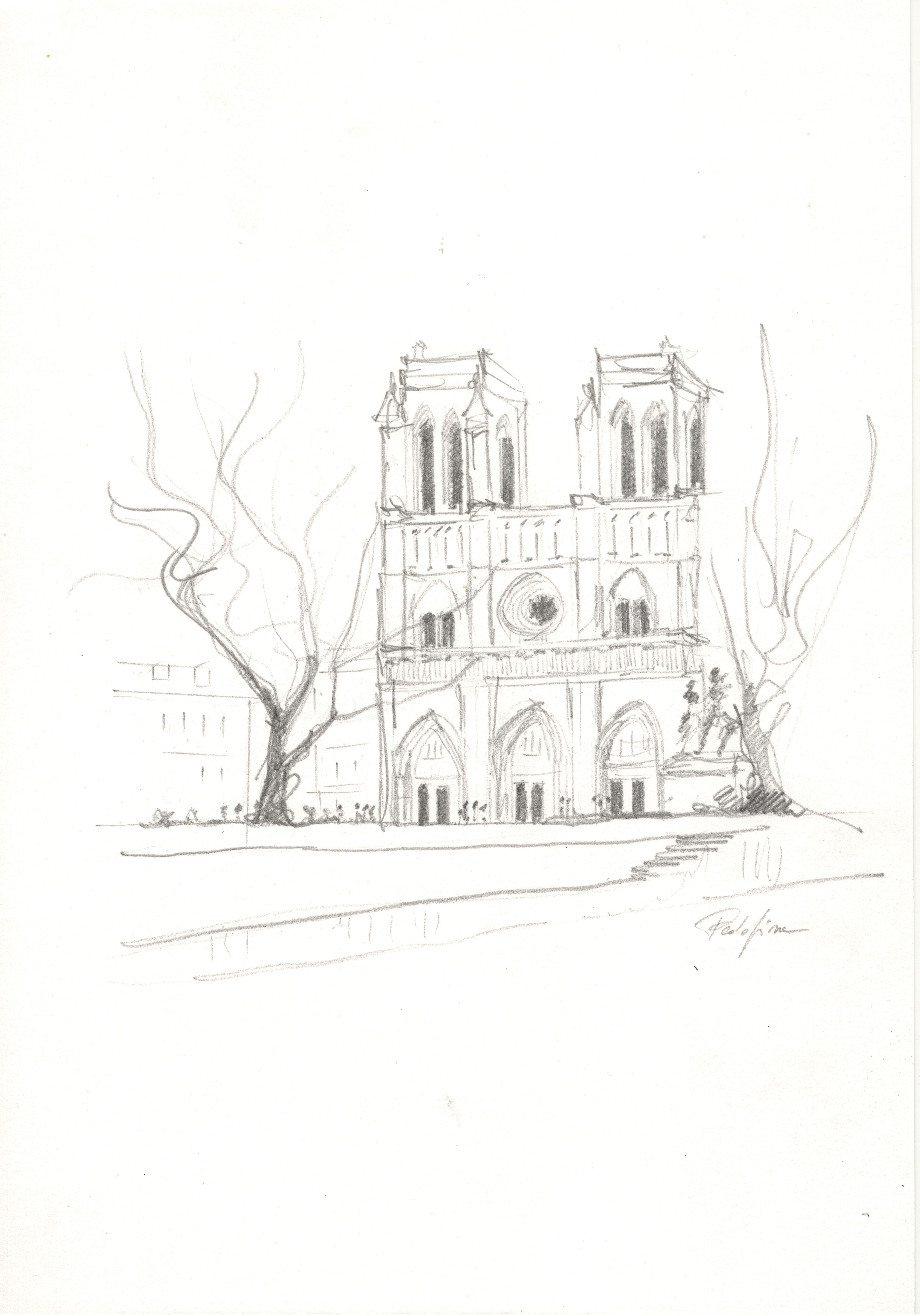 Landscape Art Paola Fina - Radiance de la cathédrale de Paris