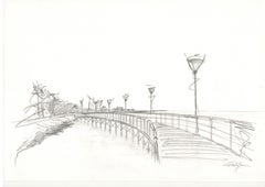 Antique between city and sea, path in the company of silence