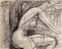 Female nude, 1956, ink on paper