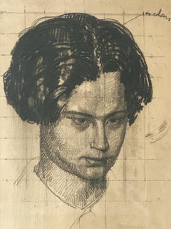 Portrait de Raphaël Fumet ; étude préparatoire pour "La Famille mystique", 1914