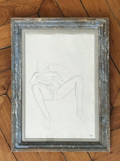 Bernard Boutet de Monvel, Estudio de escena erótica, c. 1940, lápiz sobre papel