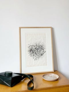 Jacques Germain, Abstract composition, ink on paper