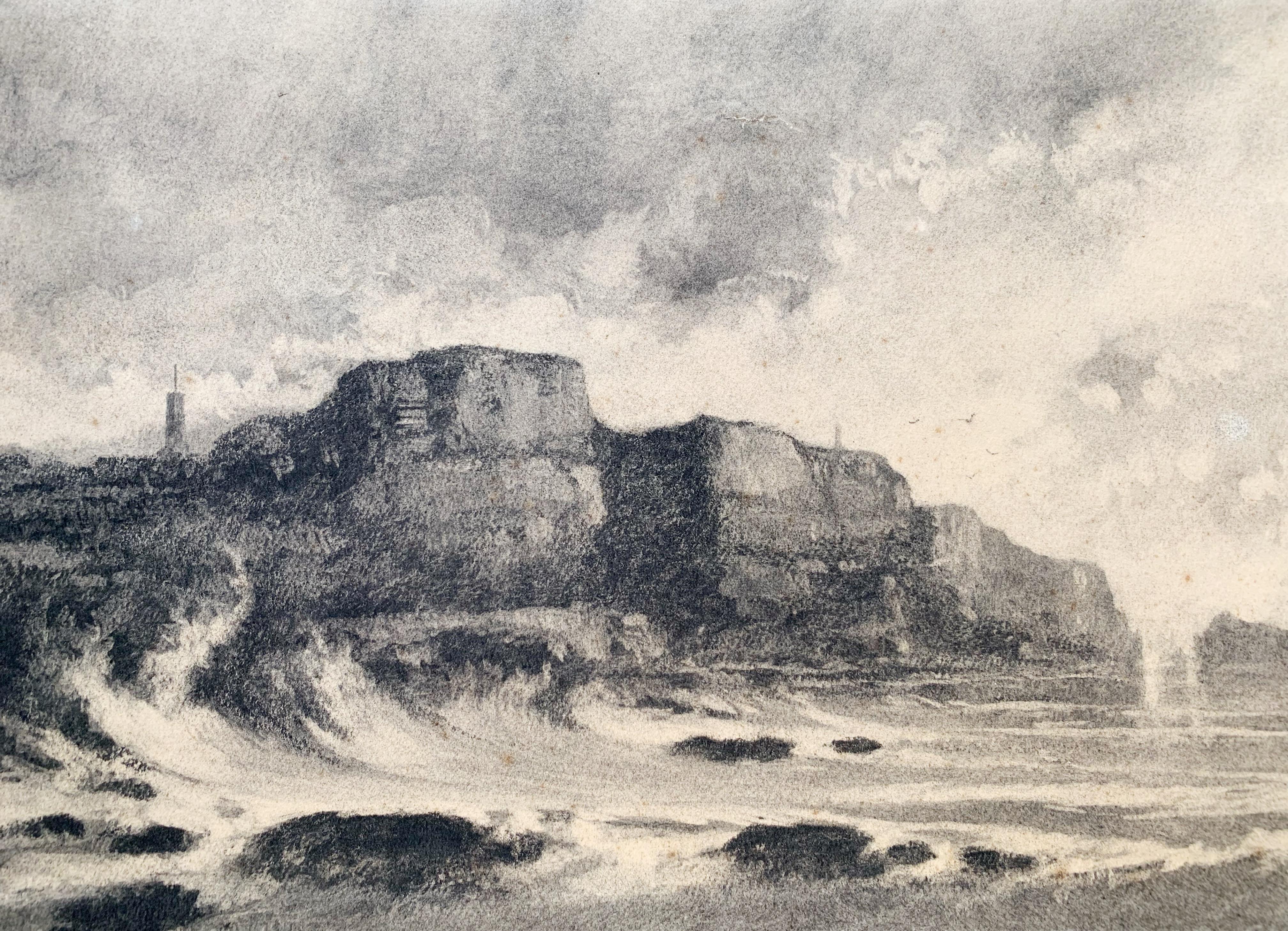 Frank Charles Peyraud (1858-1948)
Coastal landscape, 1882
Charcoal and shading on paper
Signed 