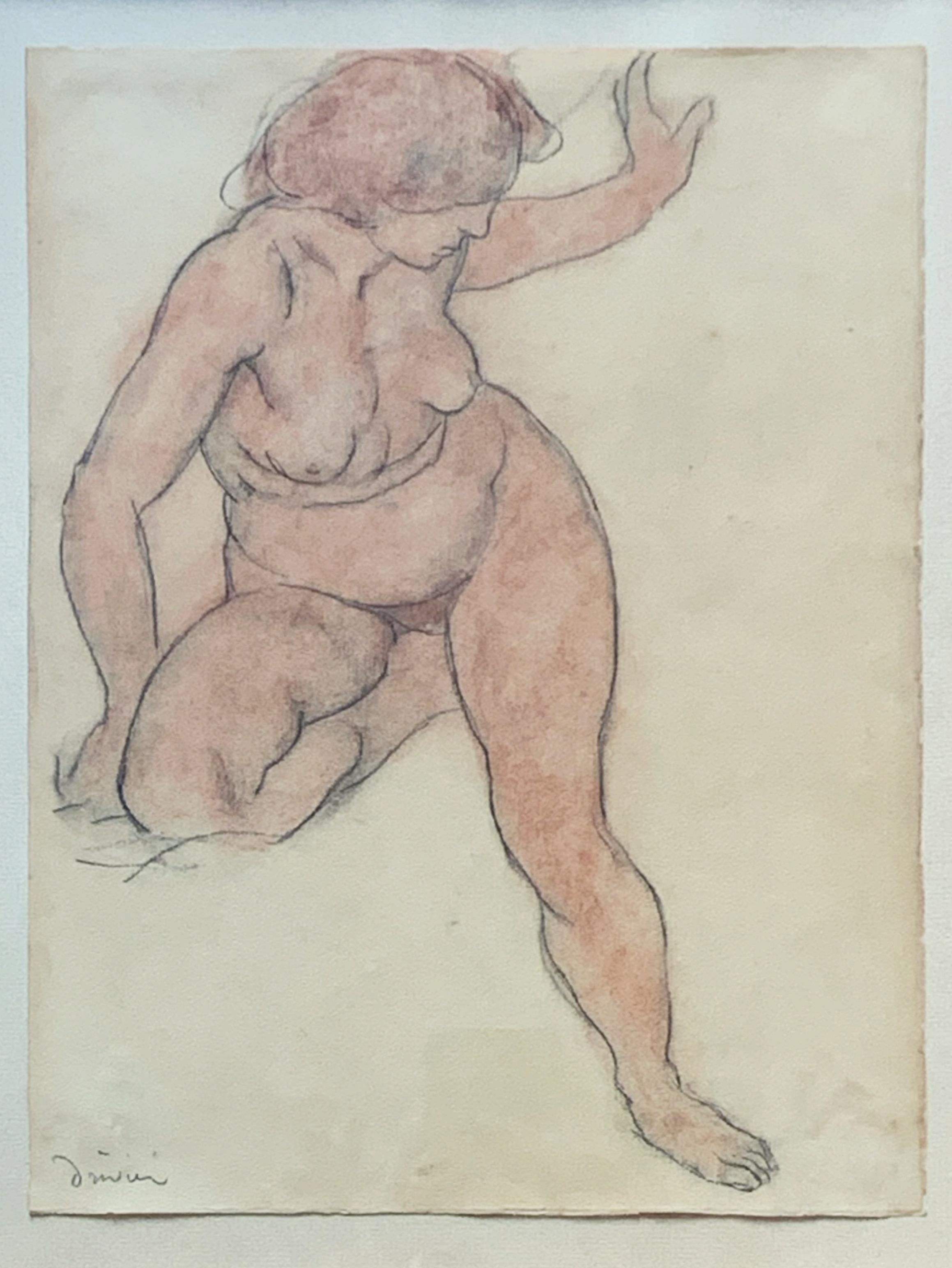 Female nude - Art by Léon Ernest Drivier