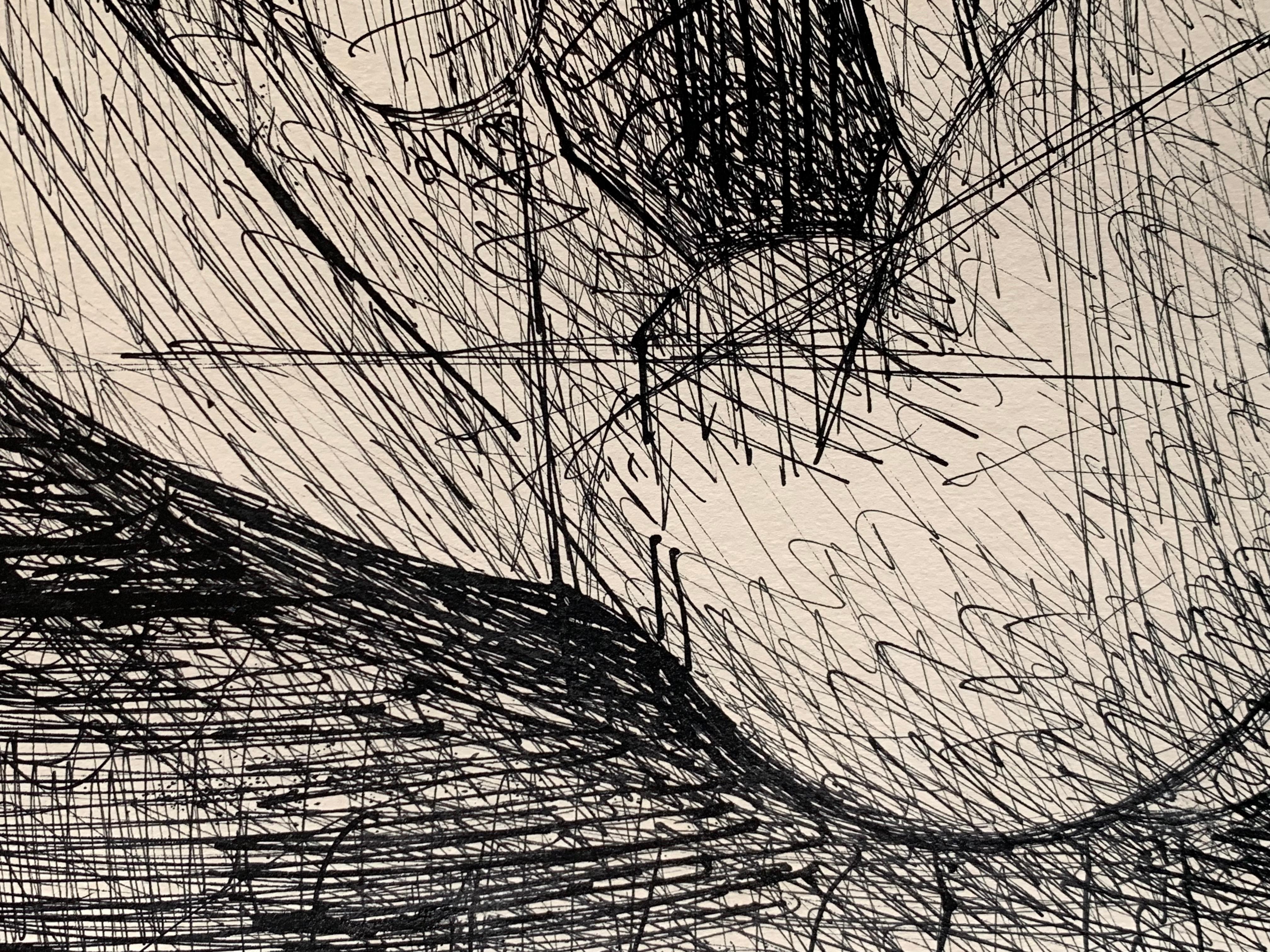 Female nude, 1956, ink on paper For Sale 2