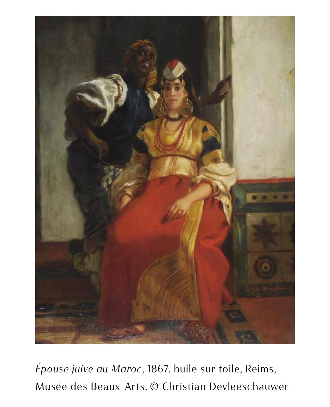 Étude de la main ; travail préparatoire pour la peinture Mariée juive au Maroc, 1867 en vente 3