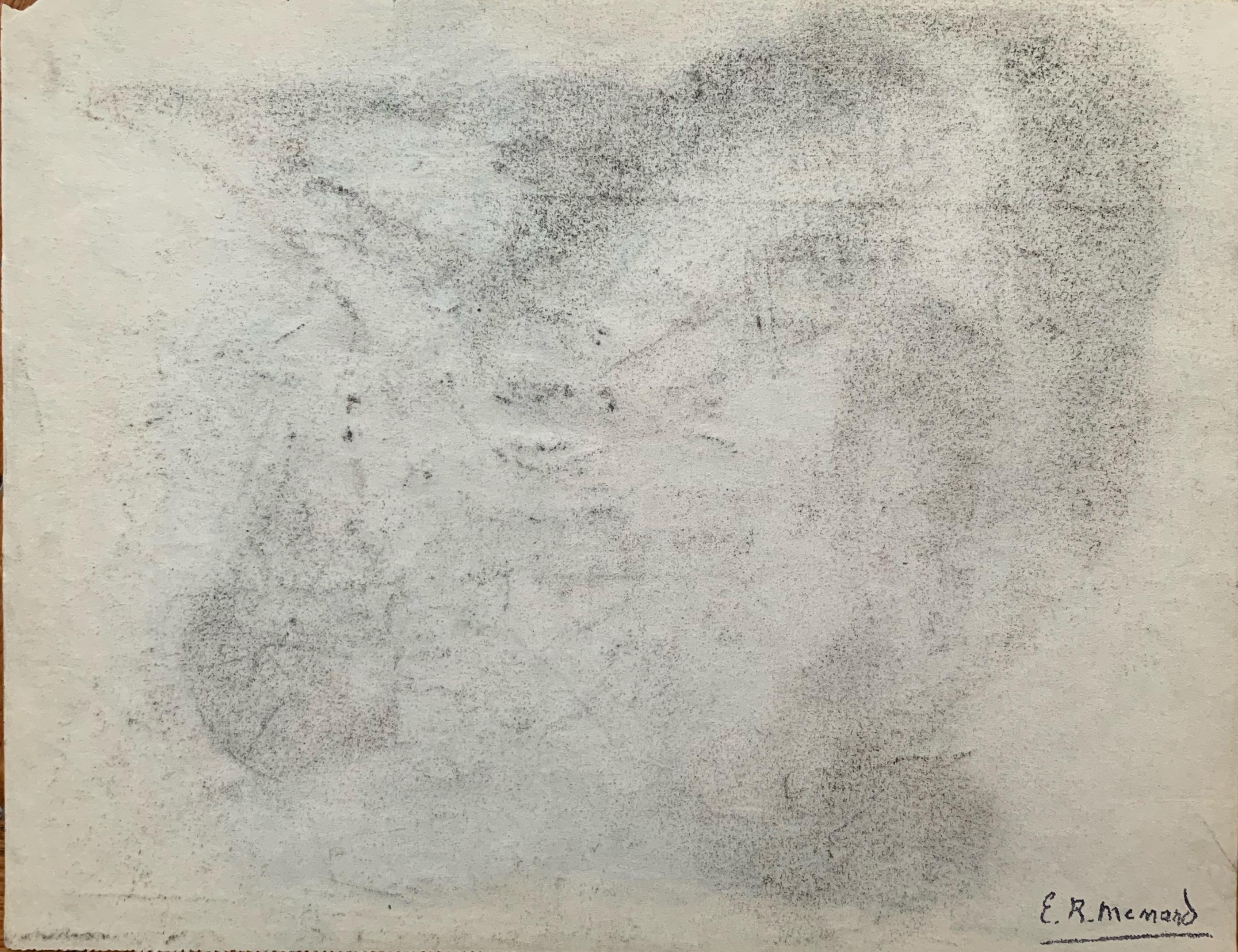 Emile Rene Menard (1862-1930), Study, charcoal  For Sale 6