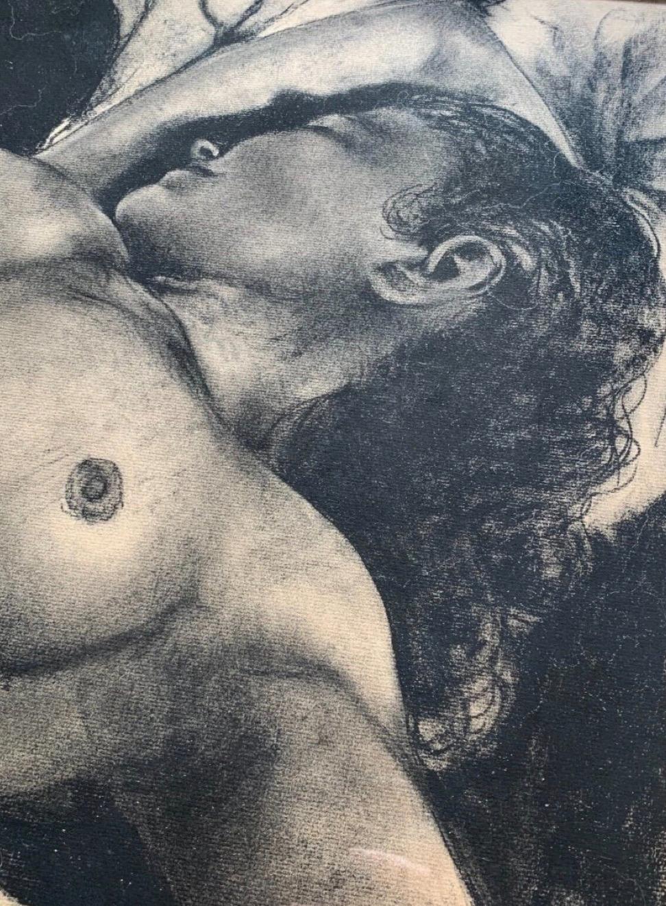 Auguste Durand-Rose (1887-1962), Nu féminin endormi, fusain sur papier en vente 4