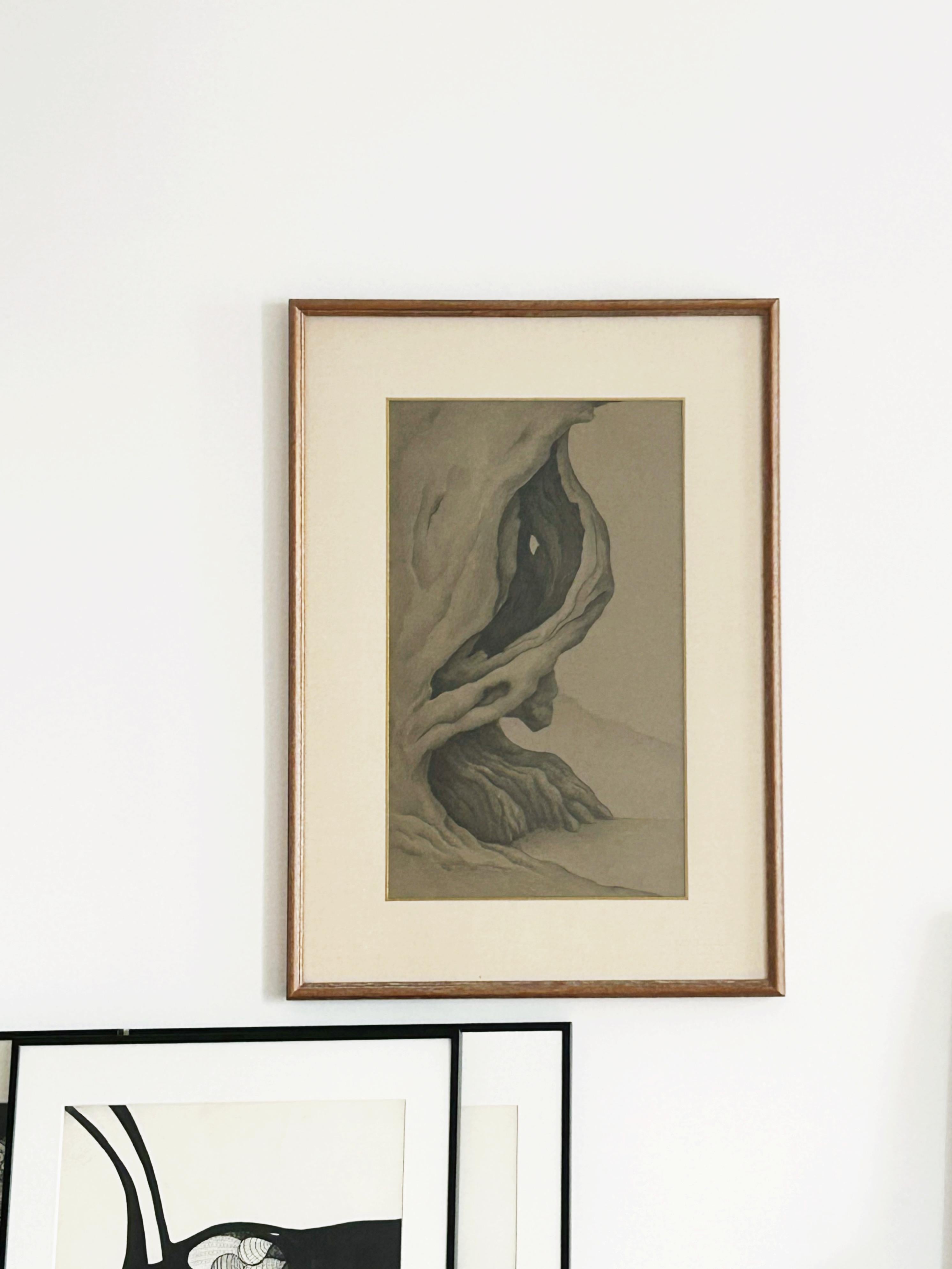 Eugenie O'kin Jubin, Paysage, crayon sur papier 1