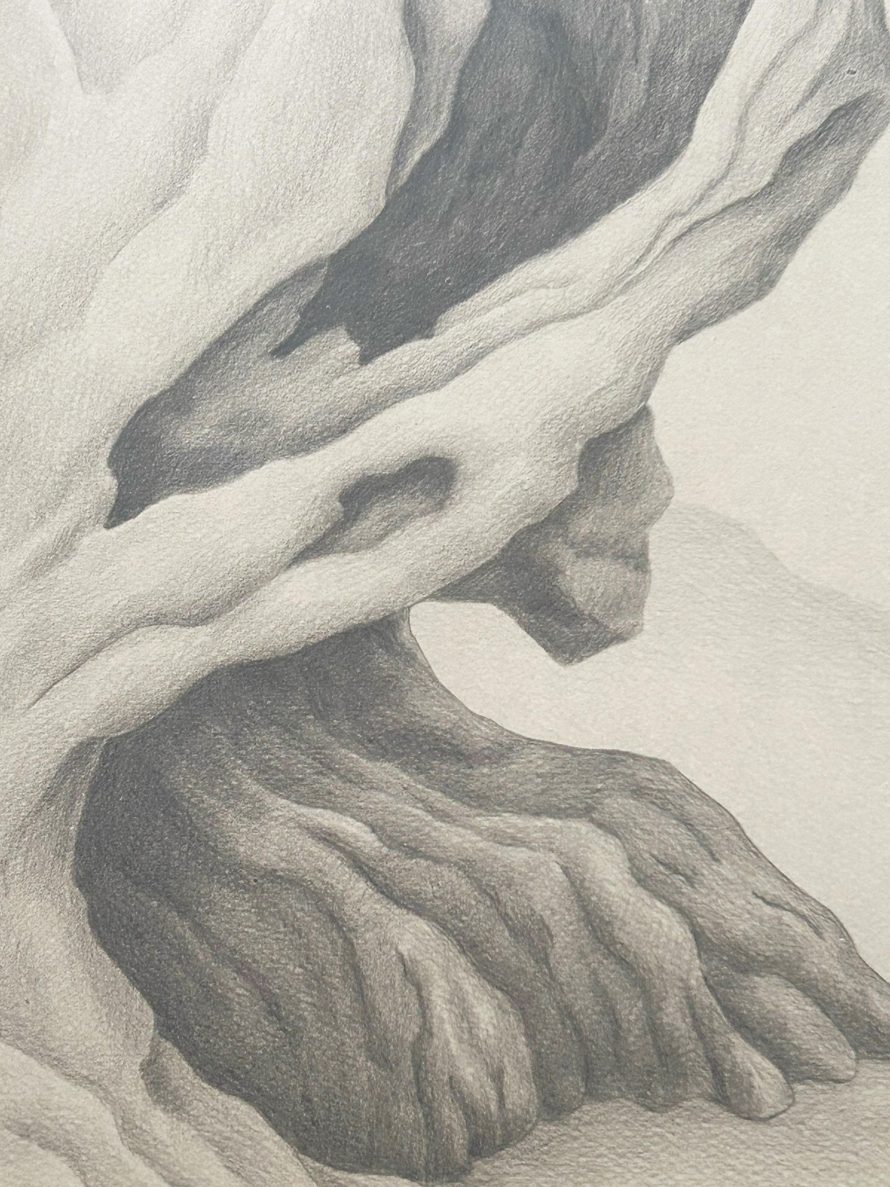 Eugenie O'kin Jubin, Landscape, pencil on paper For Sale 5