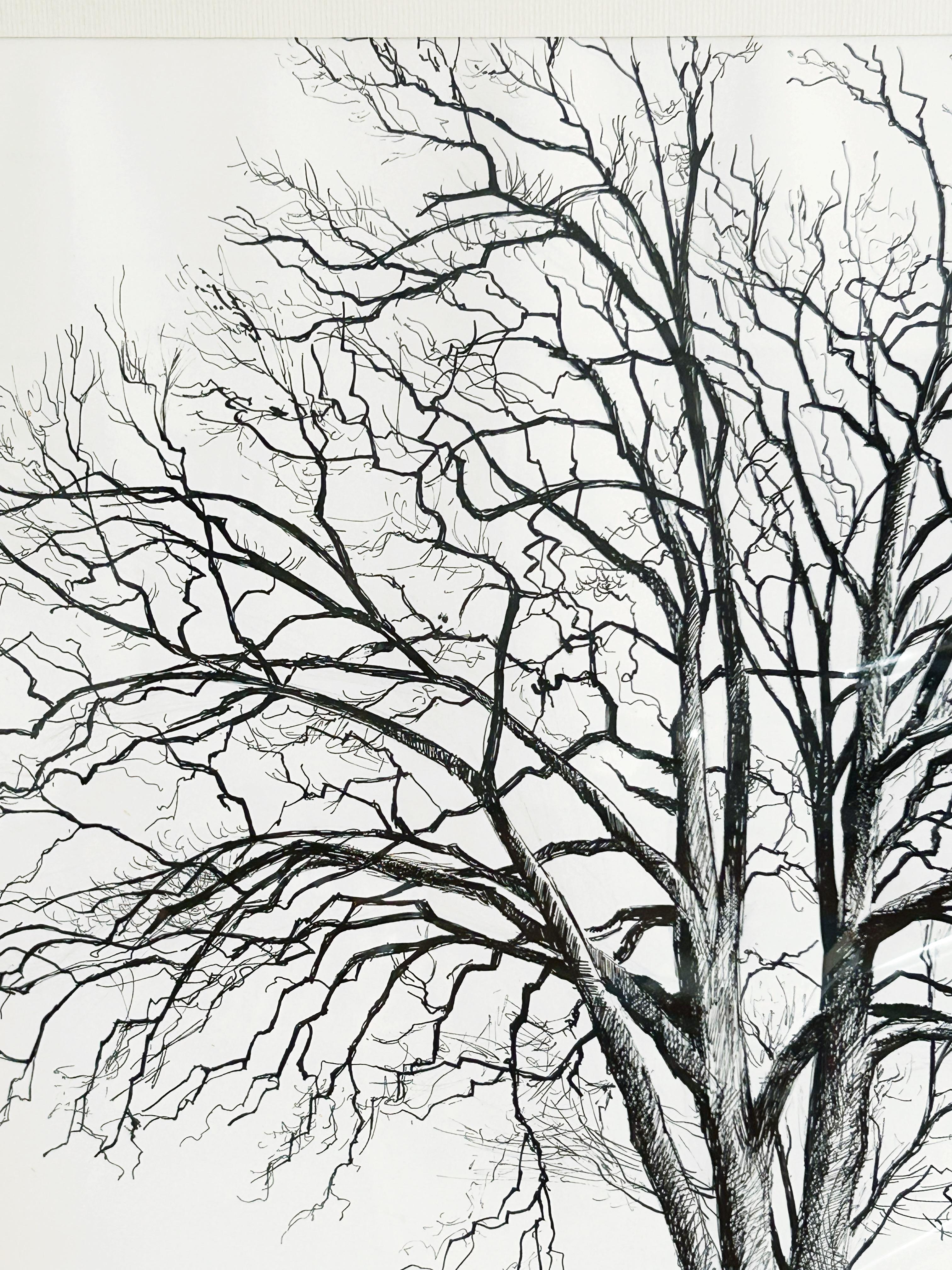Philippe Le Gouaille, The Tree, Ink on paper 3