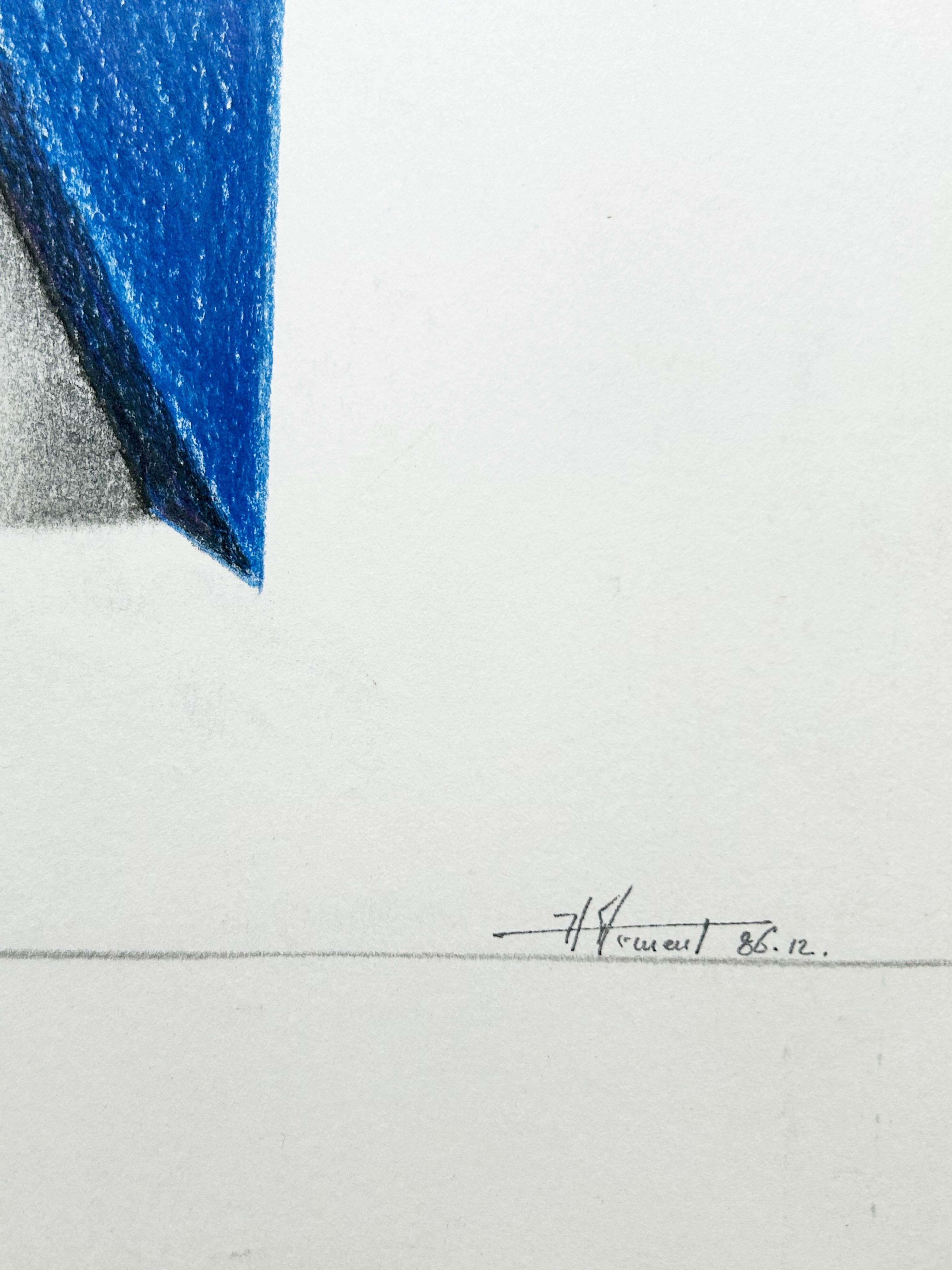 Joel Froment, Untitled, 1986, pastel on paper For Sale 4
