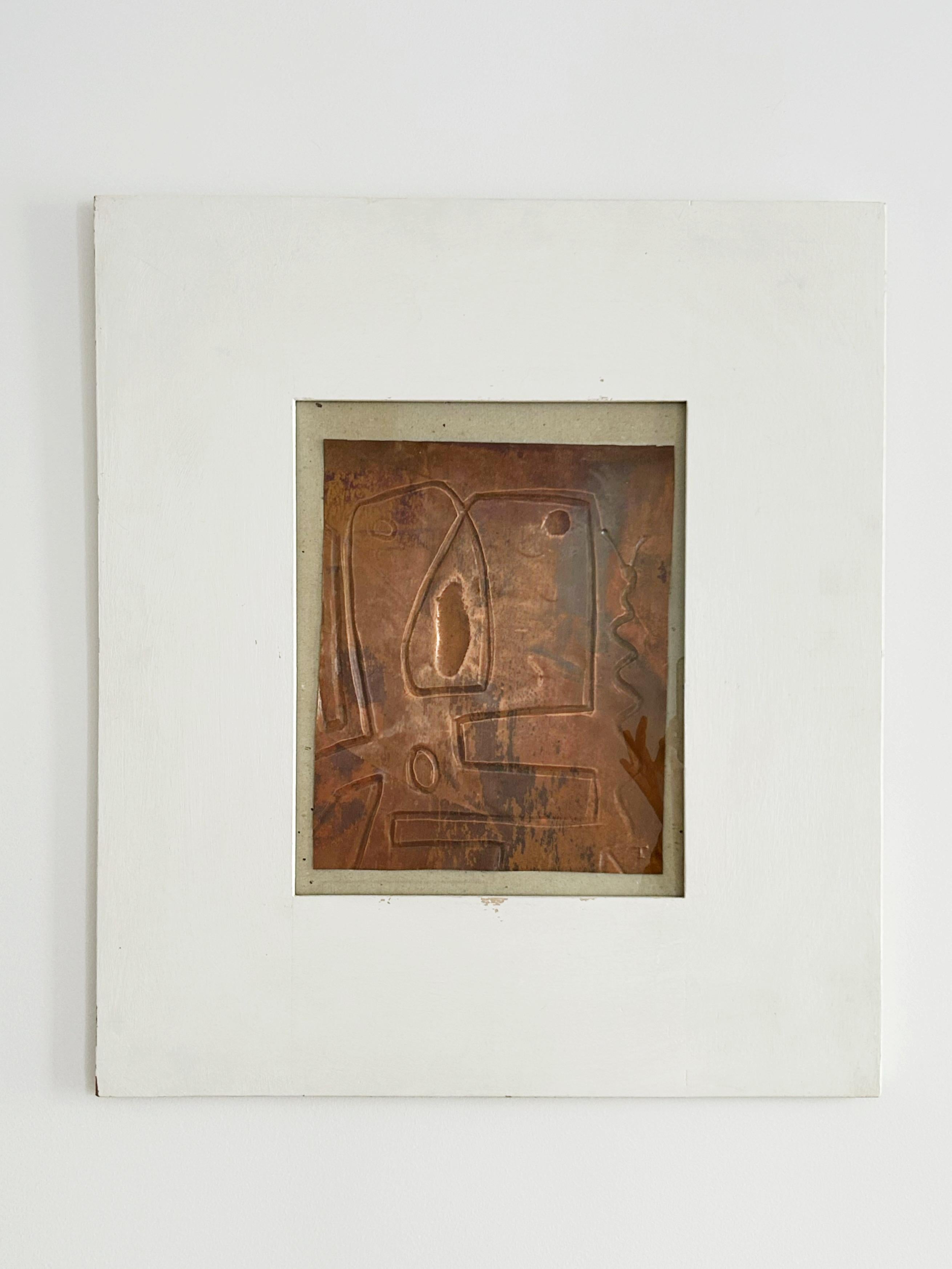 Jean Touret, Copper sheet, Signed T 1