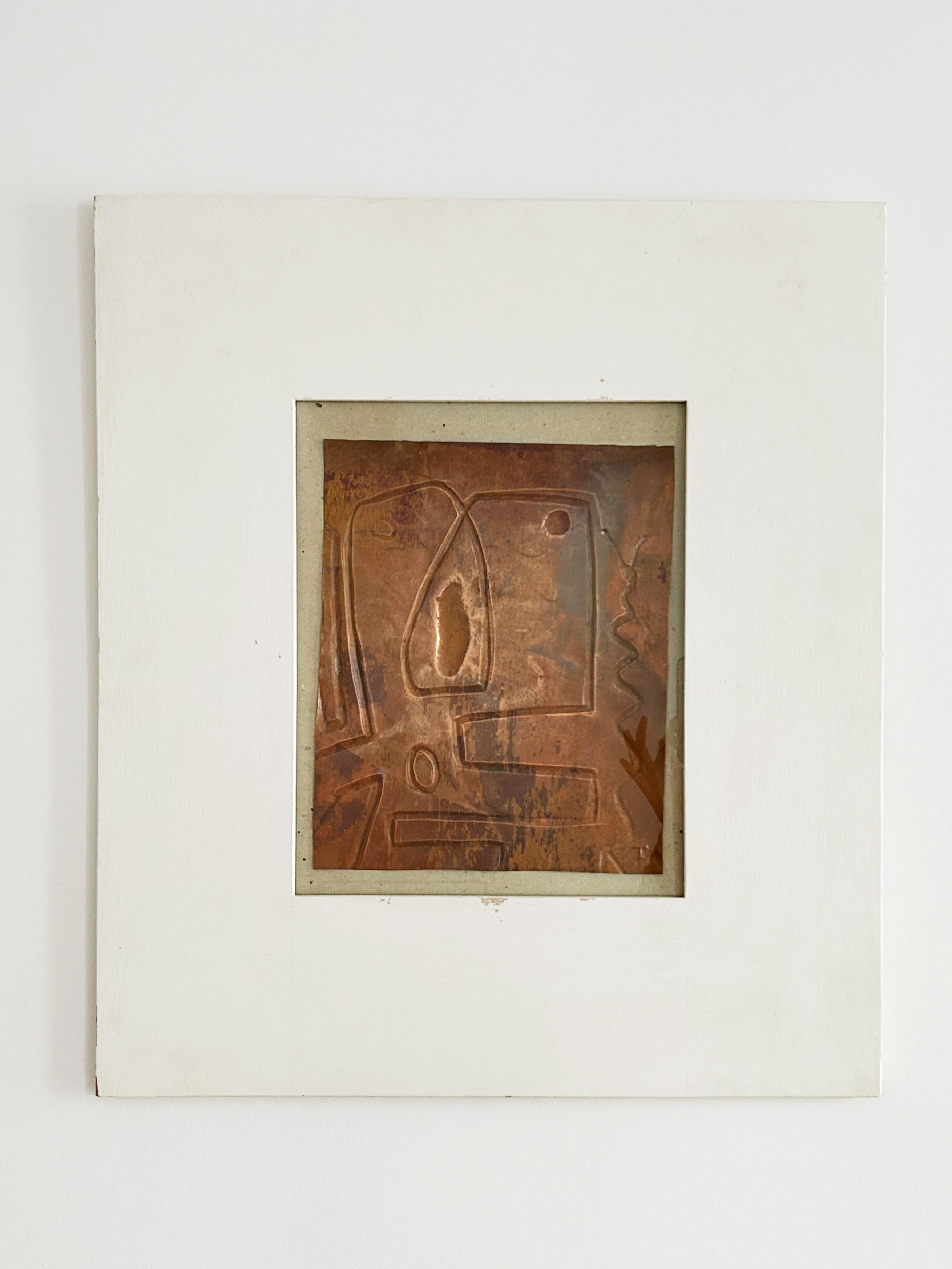 Jean Touret, Copper sheet, Signed T 6