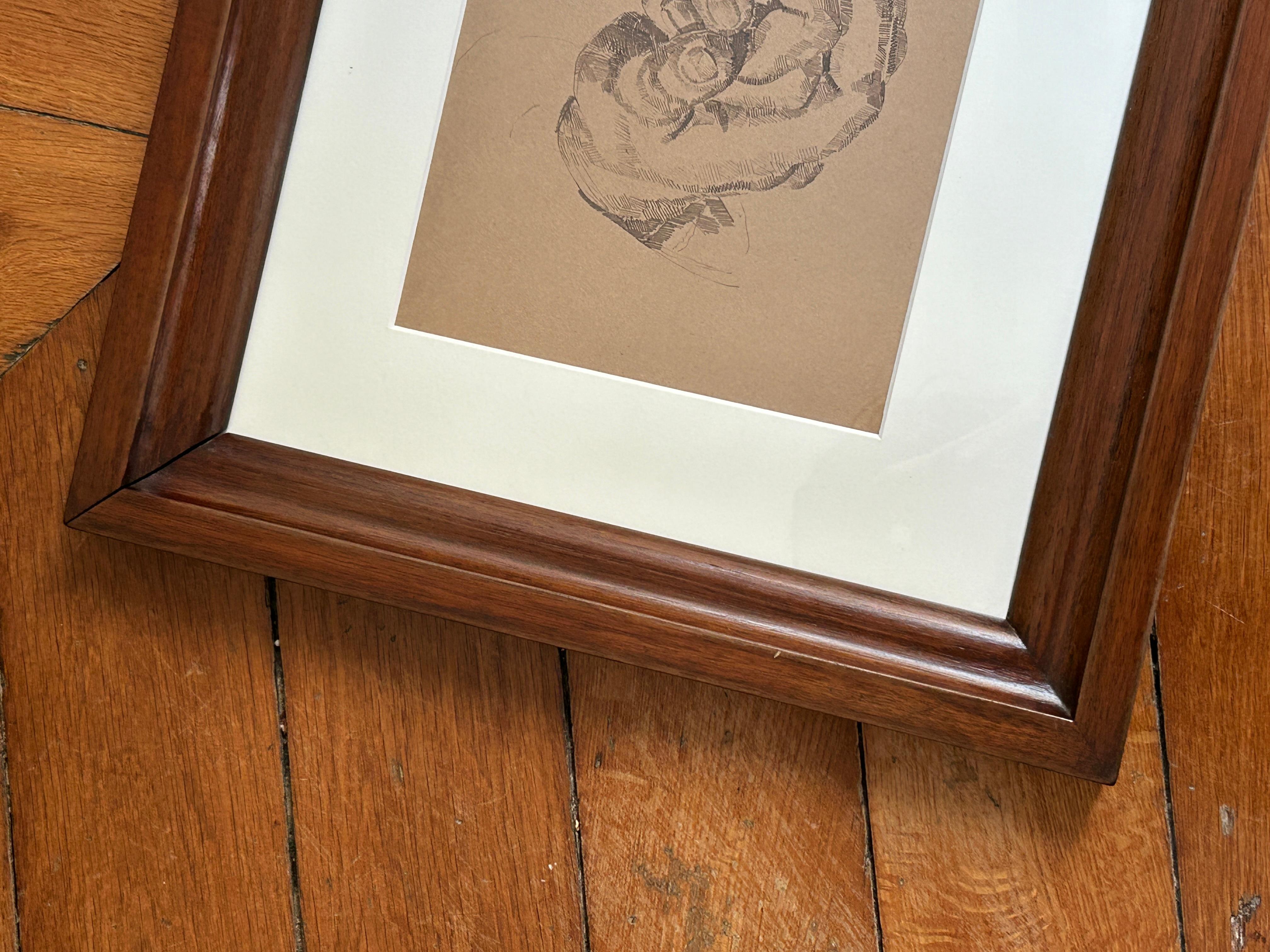 Study of hands, circa 1915, ink on paper For Sale 3
