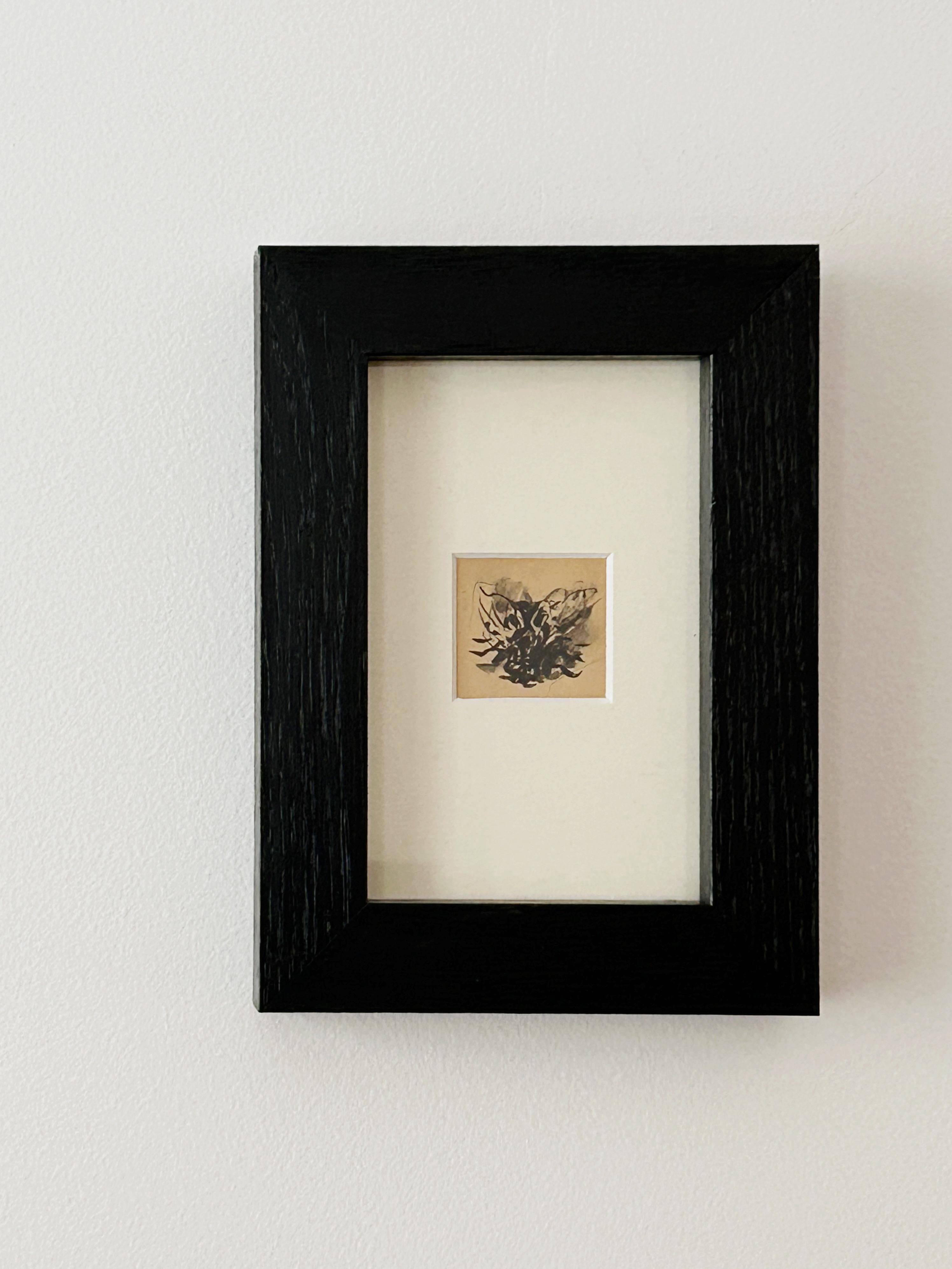 Louise Hervieu, Fliege, Holzkohle auf Papier im Angebot 1