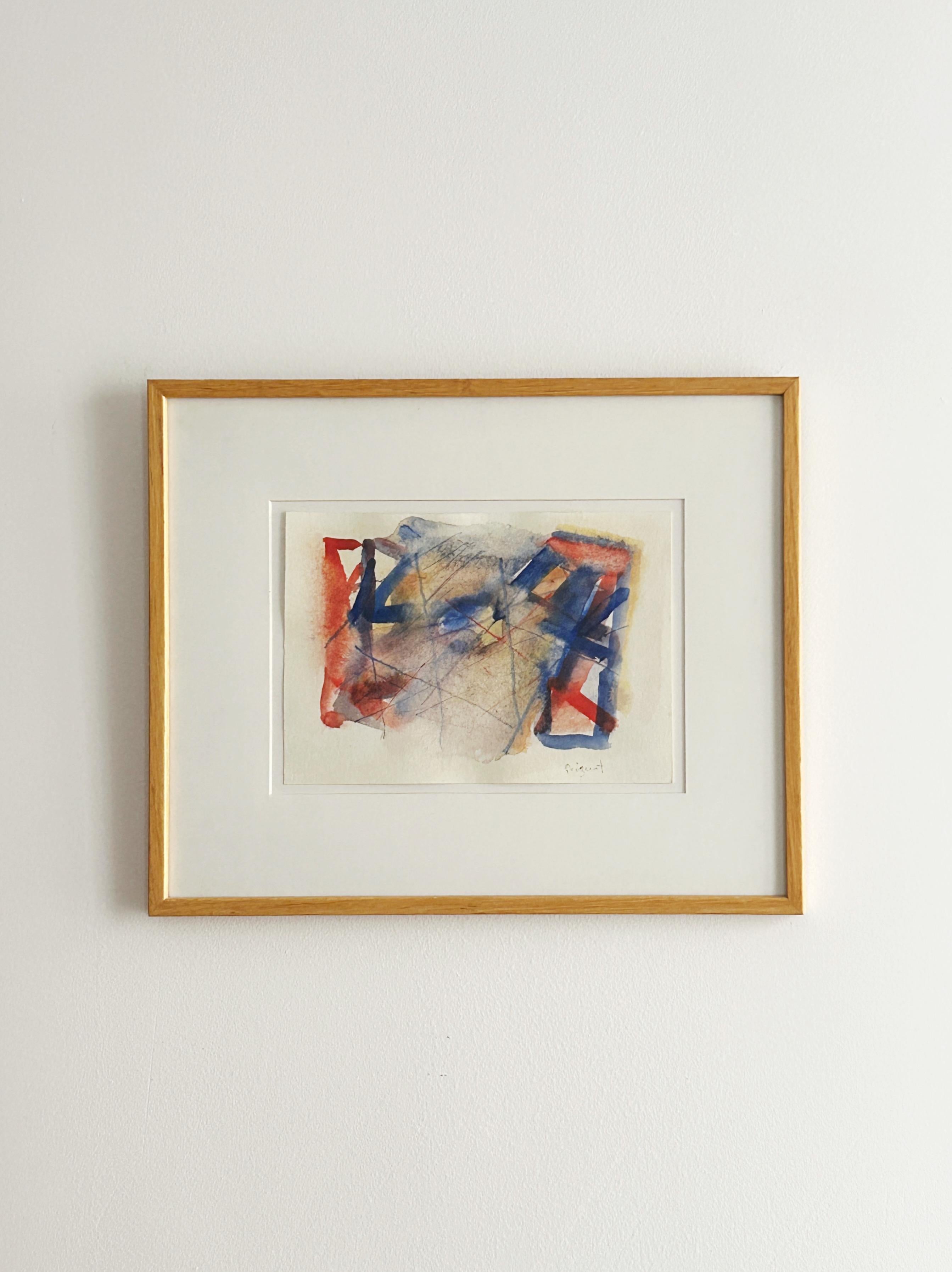 Jacques Peizerat, abstract, watercolor