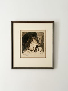 Pierre Combet-Descombes, Androgynous Woman, 1919, Monotype