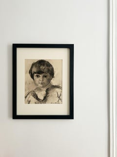 Henry Ottmann (1877-1927), Baby, circa 1920, Charcoal on paper