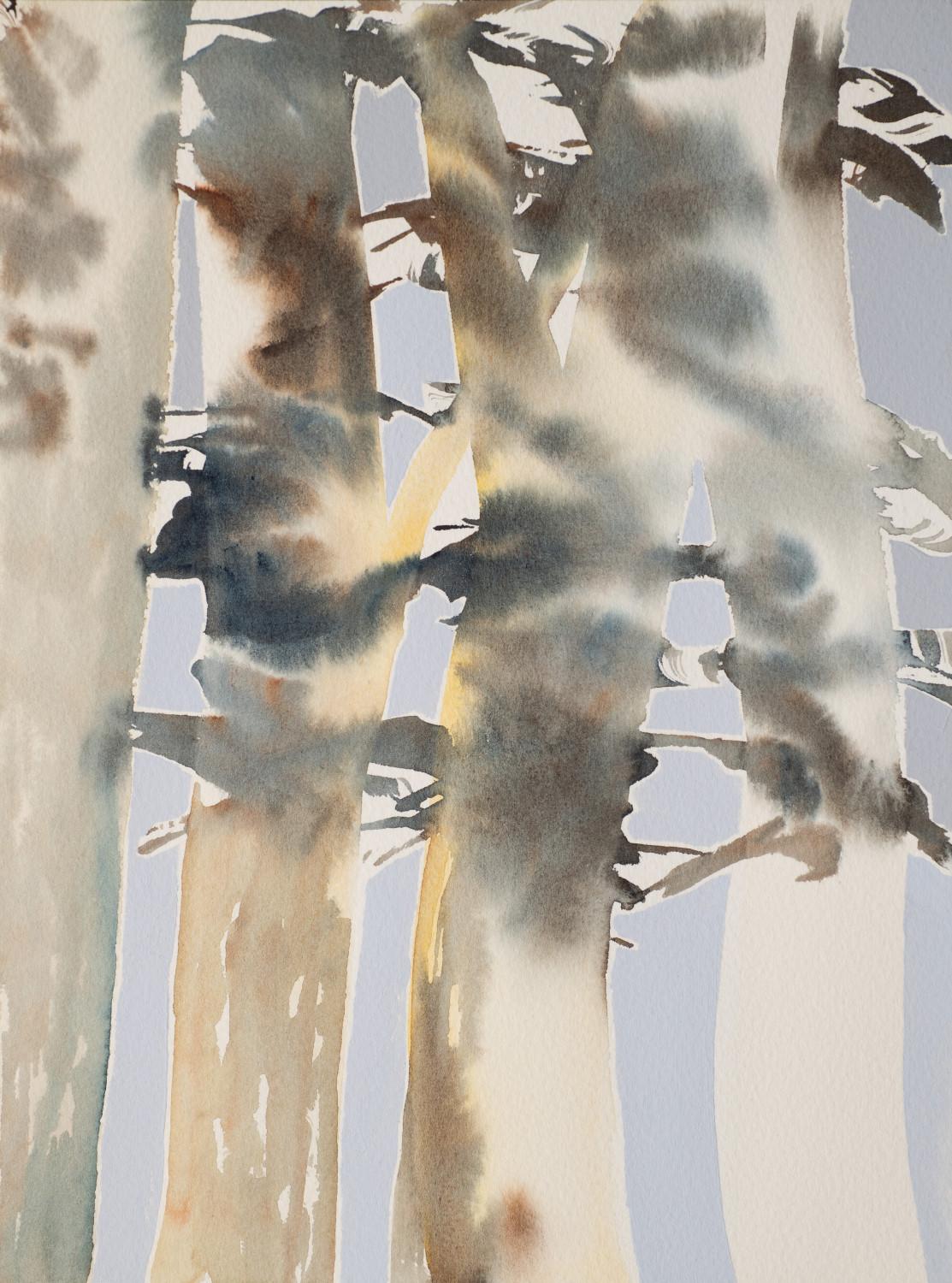 Kirsten Benfield Abstract Drawing – Goldene Morgenröte