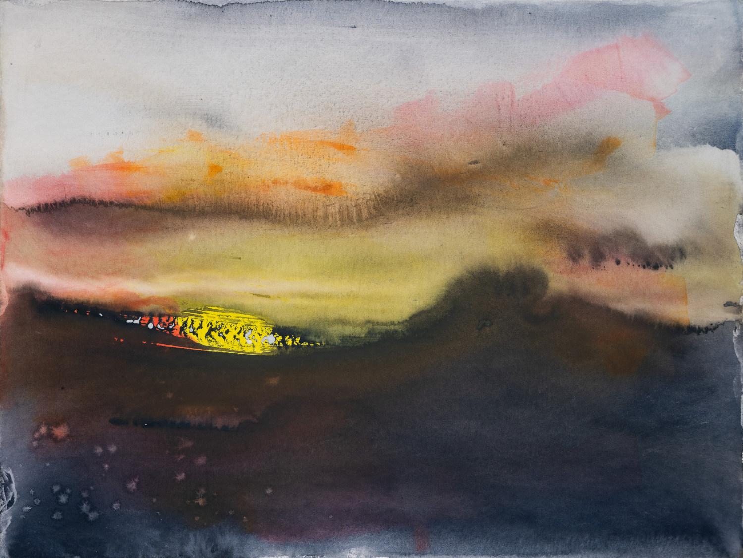 Kirsten Benfield Abstract Drawing - Last Light 2