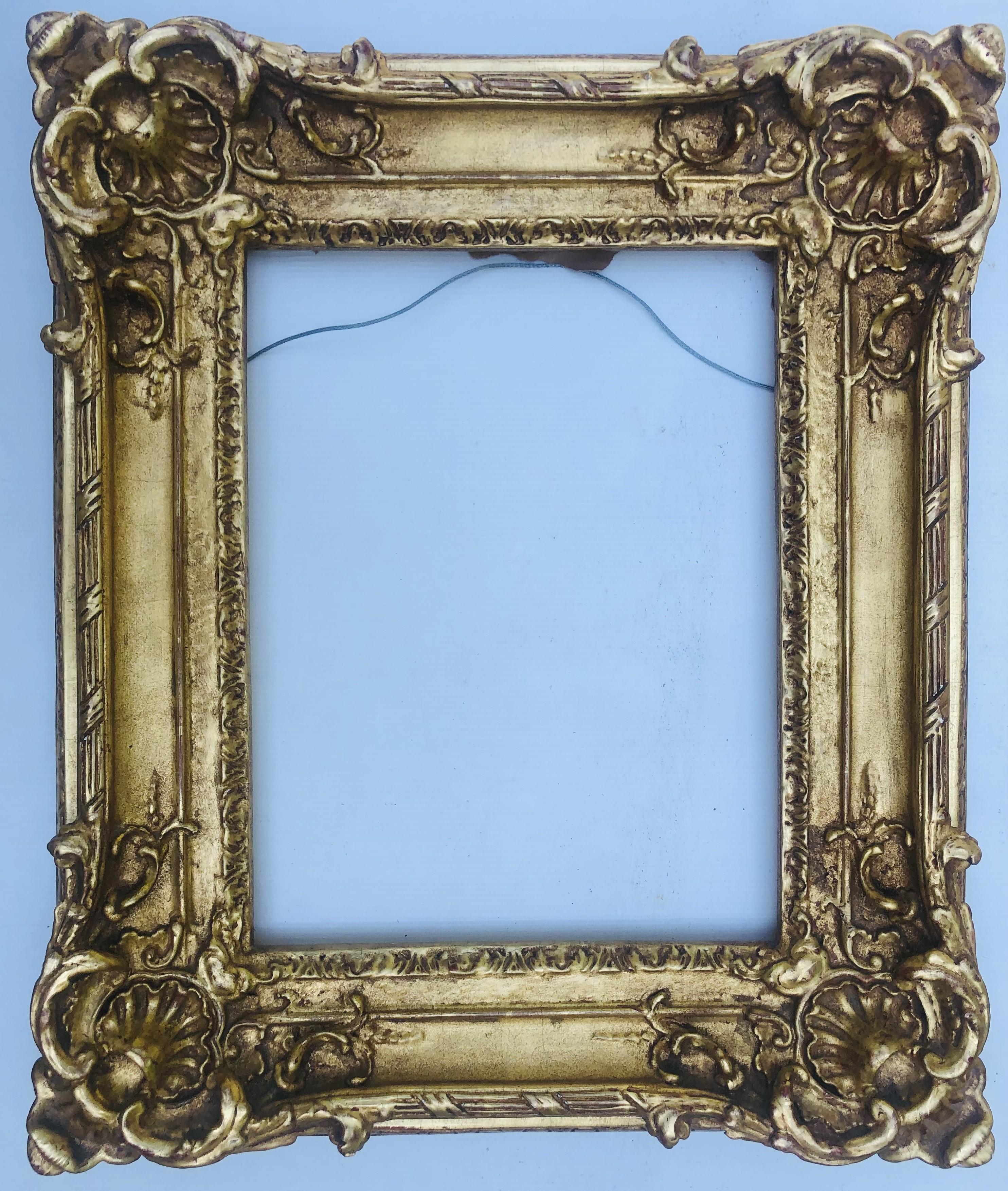 Spectacular GILDED Frame Mirror or Painting - 13 x 17 OR 12 x 16 For Sale 2