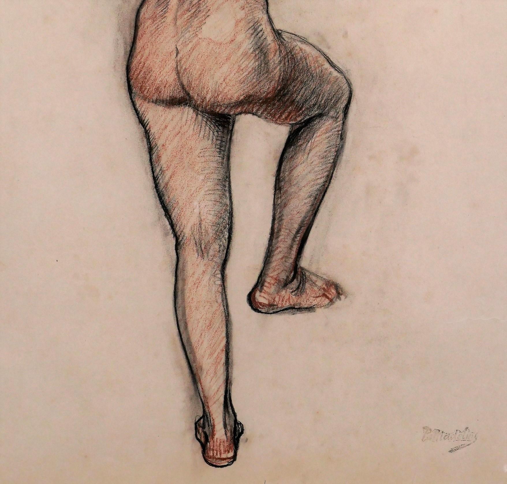 Paul MADELINE
1863-1920
Femme nue, étude
Dessin, pastel sur papier
Cachet de la signature 