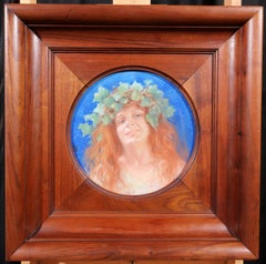 Portrait of a woman with an ivy crown, Tiffany