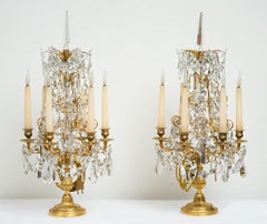 Coppia di Girandole/Candelabri antichi Napoleone III Francese.