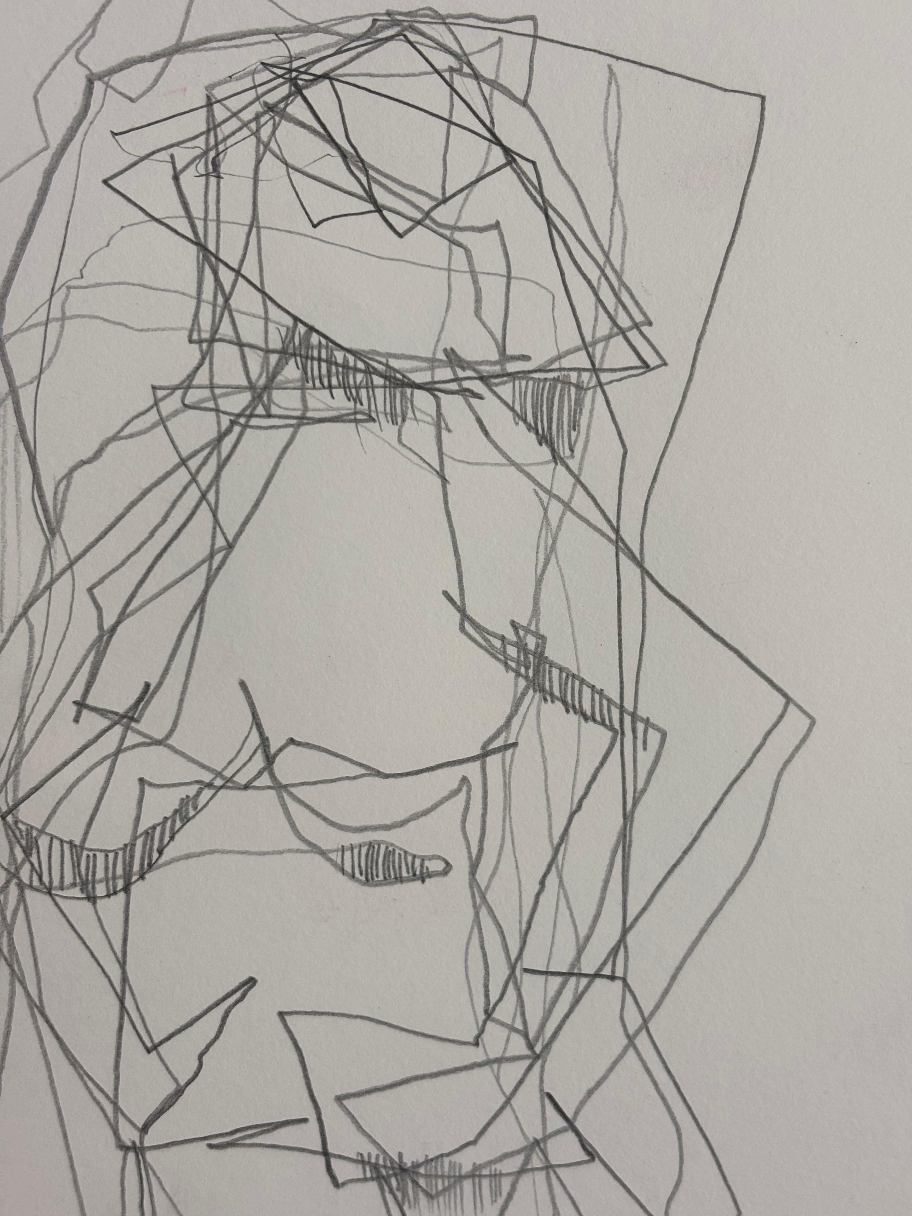 Etude de danse, by Grégoire Mathias — Cubist study of a dancer For Sale 1