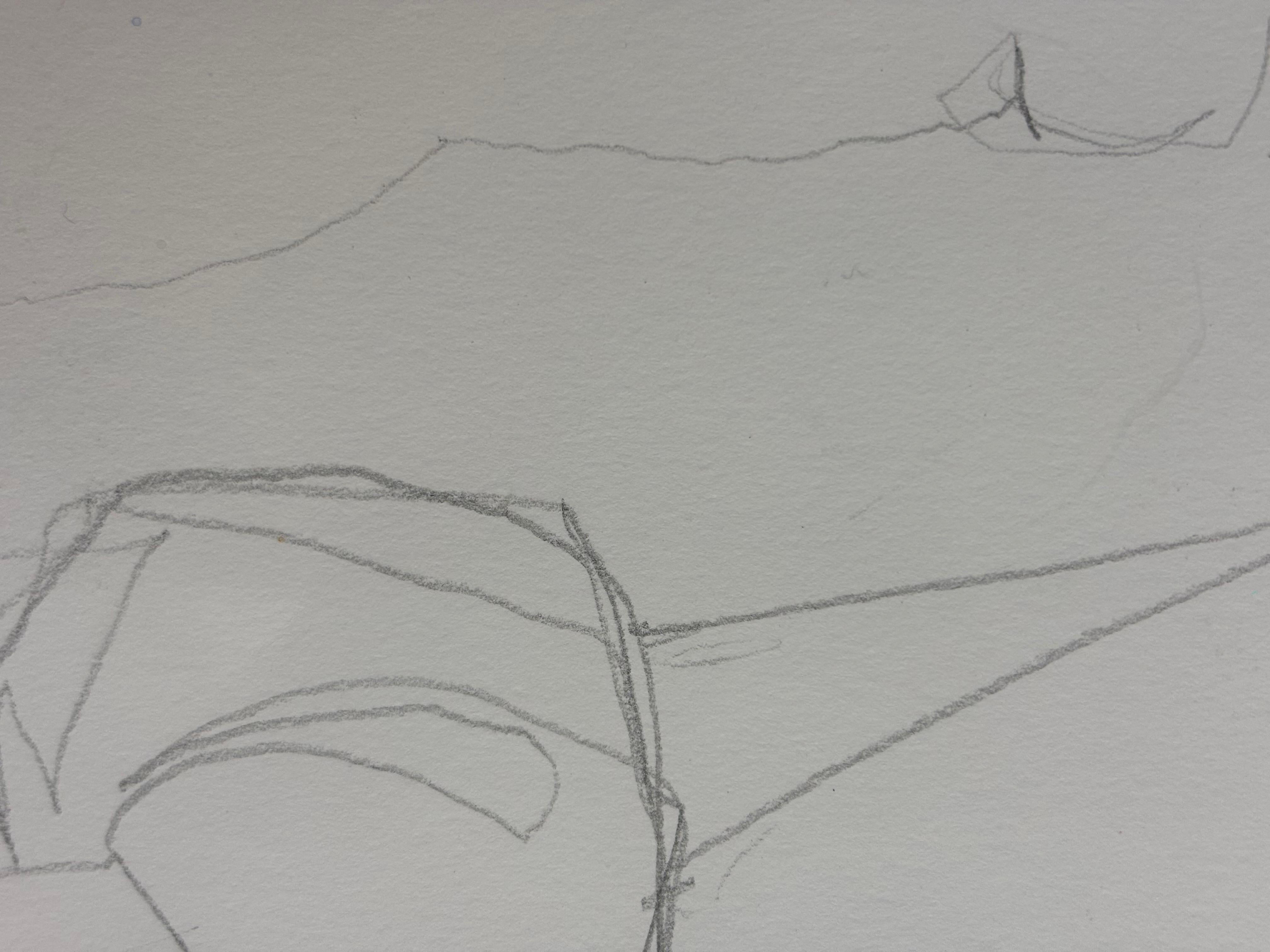 Etude Cubisme Analytique, by Grégoire Mathias – Study of a Reclining Nude For Sale 7