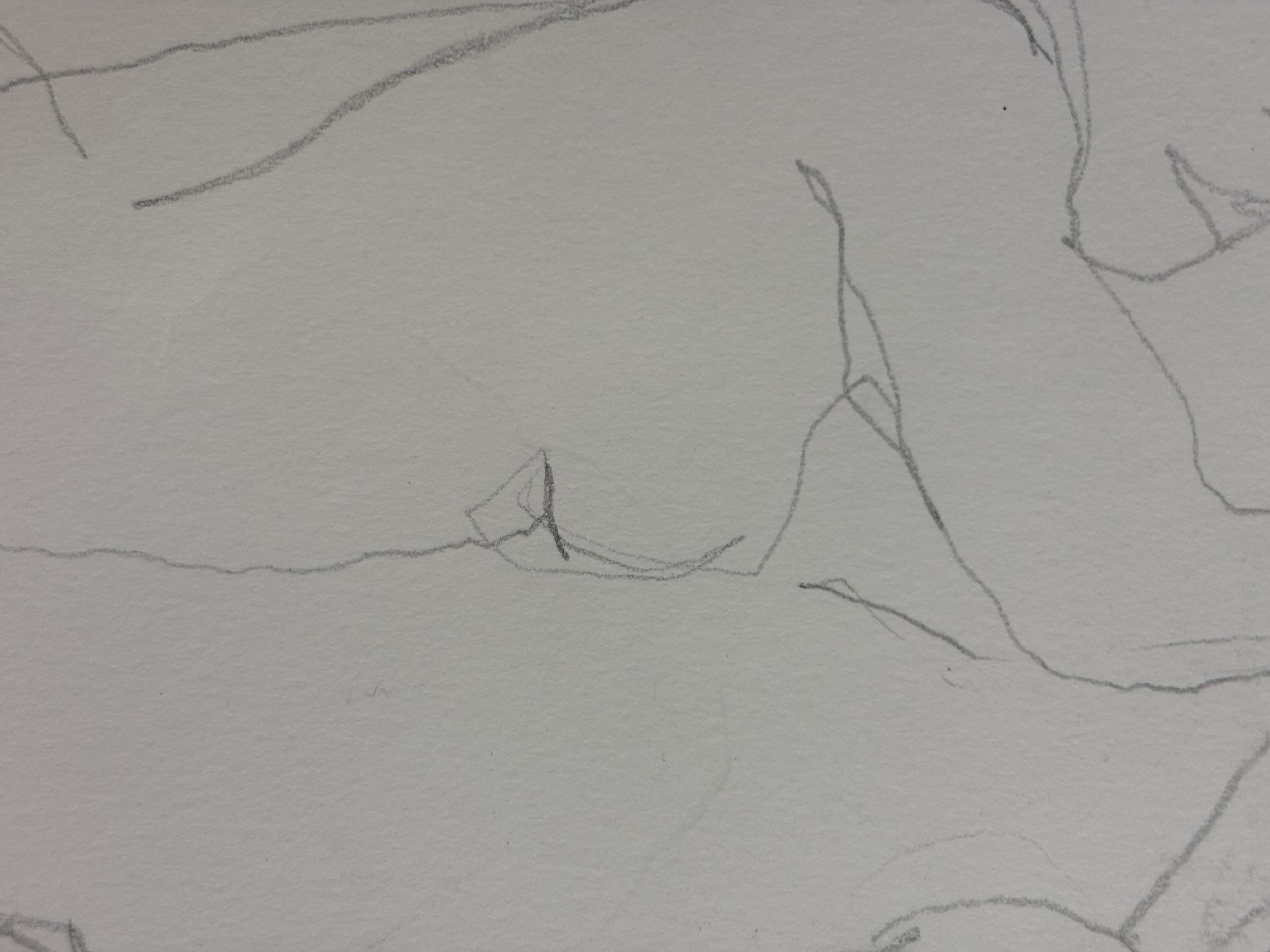 Etude Cubisme Analytique, by Grégoire Mathias – Study of a Reclining Nude For Sale 9
